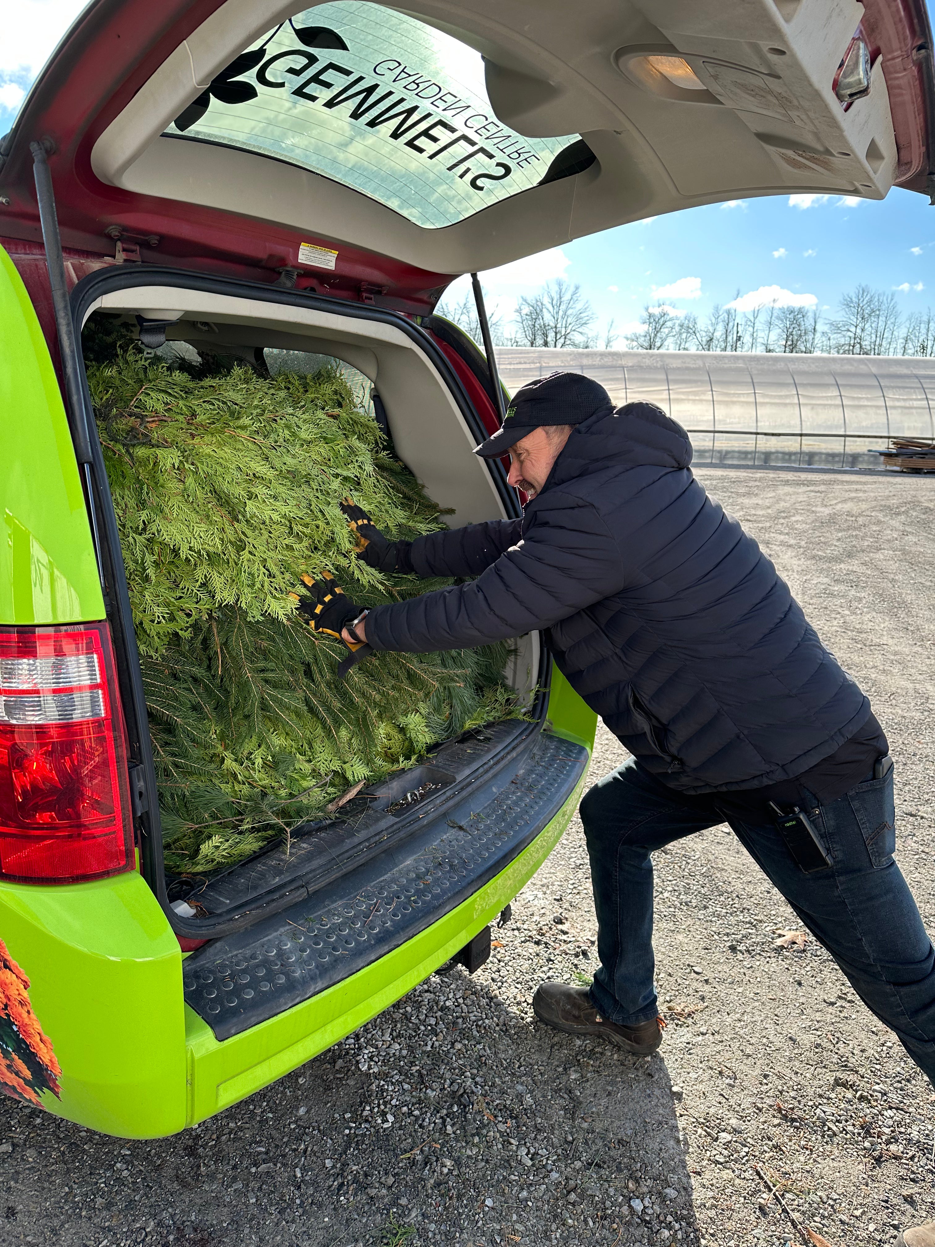 Having fun with greenery at Gemmell's Garden Center in Smiths Falls
